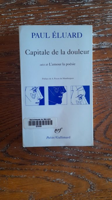 "Capitale de la douleur" de Paul Eluard